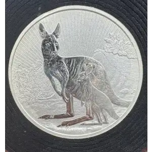 2022 Australian Mother & Baby Kangaroo 10 oz Silver Coin
