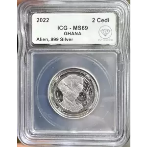 2022 Ghana 1/2 oz Alien ICG MS69 IDC Verified