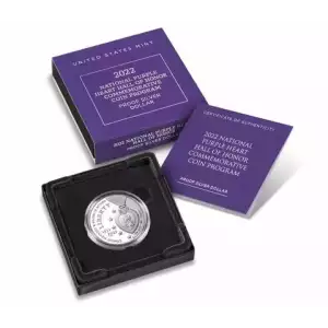 2022 National Purple Heart Hall of Honor Commemoratice Coin program - Proof Silver Dollar (3)