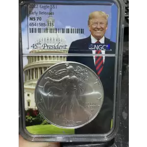 2022 NGC ER MS70 Donald Trump Core