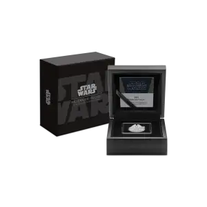 2022 Niue 1 oz Silver $2 Star Wars Millennium Falcon Shaped Coin (3)