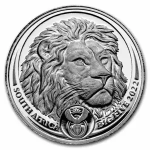 2022 South Africa 1 oz Platinum Big Five Lion Proof (COA & Box) (3)