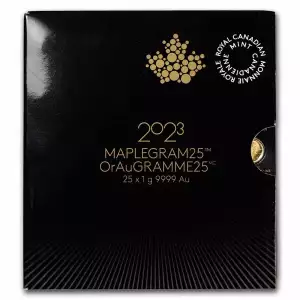 2023 25x 1 gram Gold Maple Leafs Maplegram25™ (In Assay Sleeve) (2)