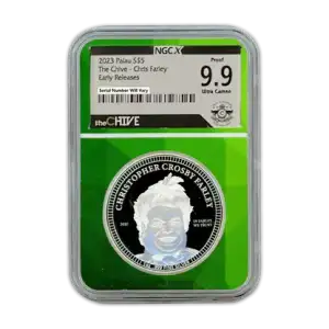 2023 Palau $5 Chris Farley 1oz Silver Coin ER