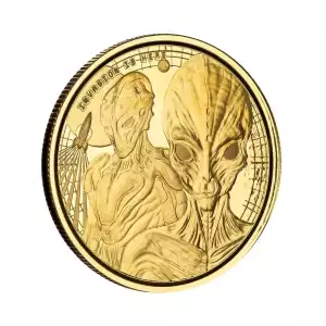 2023 Republic of Ghana 1/10 oz Gold 50 Cedis Space Alien