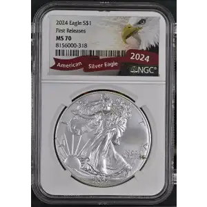 2024 American Silver Eagle NGC MS70 First Releases (2)