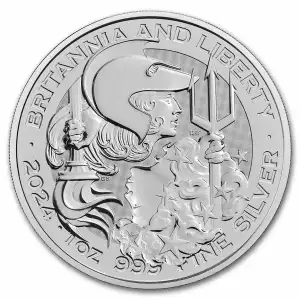 2024 Great Britain 1 oz Silver Britannia & Liberty Coin (2)