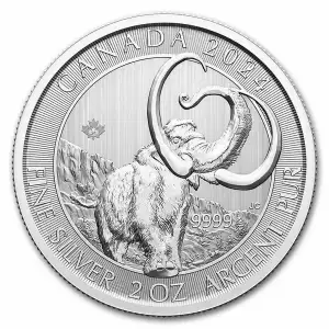 2024 RCM 2 oz Silver Ice Age of Canada Woolly Mammoth (2)