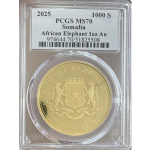 2025 1000 S African Elephant 1oz Au Ultra Breaks Gold Rush (2)