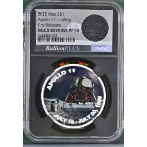 2025 Niue Apollo 11 Landing NGCX Reverse PF 10 FR Neil Armstrong  Flight Jacket