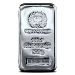 250 Gram Germania Mint Cast Silver Bar (3)