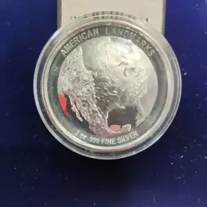 2oz Silver Ultra Hi Relief Round Elemetal American Landmarks Liberty Island
