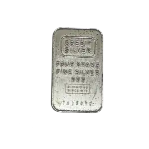 4 Gram Silver Bar (Various Condition)