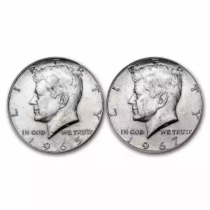 40% Kennedy Half Dollar- Circulated (2)