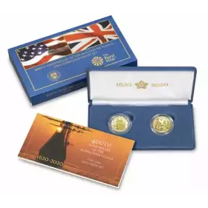 400th Anniversary of the Mayflower Voyage Gold Proof Coin Set - U.S Mint Issued