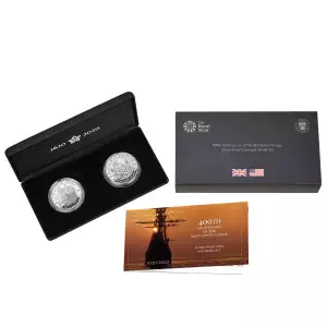 400th Anniversary of the Mayflower Voyage Silver Proof Coin and Medal Set - Royal Mint Issued