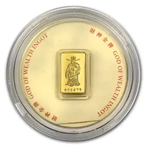 5 gram Gold Bar - Hang Seng Bank (God of Wealth)