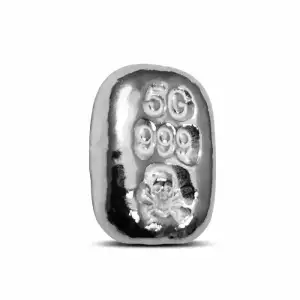 5 gram Hand Poured Silver Bar - Skull & Bones