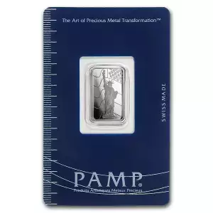 5 Gram PAMP Platinum Bar (Statue of Liberty) (2)