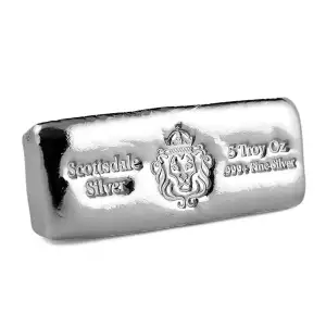 5 oz Scottsdale Cast Silver Bar