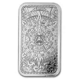 5 oz Silver Bar - Aztec