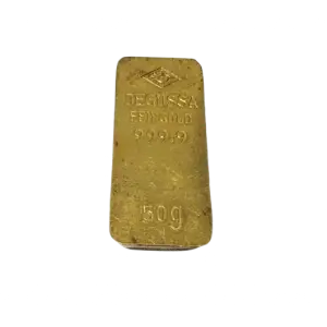 50 gram Vault-Style Gold Bar - Degussa