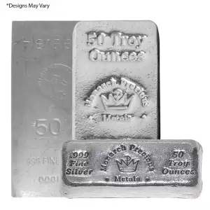 50 oz Silver Bar Various Mints