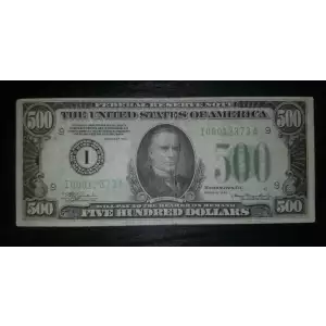 $500 1934  High Denomination Notes 2201-I