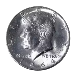 90% 1964 Kennedy Half Dollar- Circulated