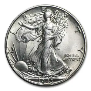 90% Walking Liberty Silver Half Dollar- AU/BU