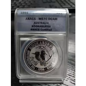 ANACS AUSTRALIA KOOKABURRA MS70 DCAM