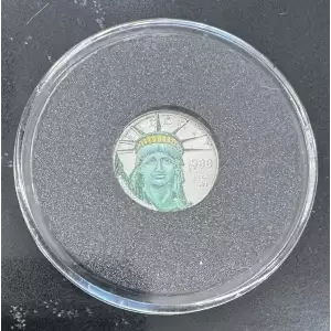 Any Year 1/10 oz American Platinum Eagle Coin (Colorized)