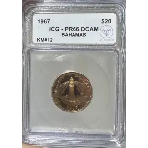 BAHAMAS Gold 20 DOLLARS