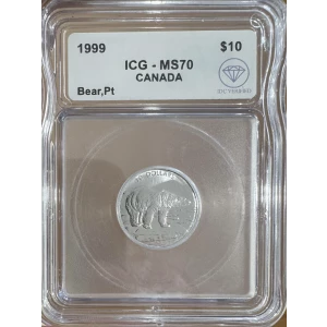 Canada $10 Platinum Polar Bear