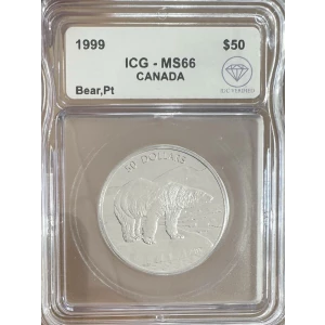 Canada $50 Platinum Polar Bear