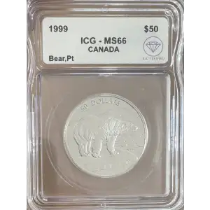Canada $50 Platinum Polar Bear