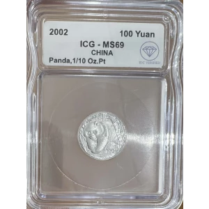 China 1/10 oz Platinum Panda