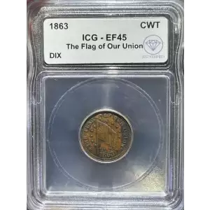 Civil War Token - The Flag of Our Union DIX