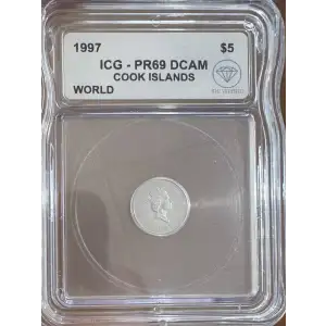 Cook Islands $5 Love Angel Platinum