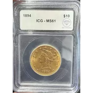 Eagles---Liberty Head 1838-1907 -Gold- 10 Dollar