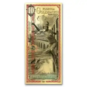 Florida 10 Goldback Note (2025 Alpha)