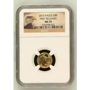 Gold Bullion-Gold Eagles--$5 Gold Eagle 1/10 oz -Gold- 5 Dollar (2)