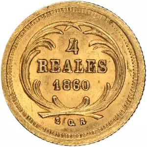 Guatemala 4 Reales Gold Coin (Any Year)