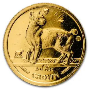 Isle of Man 1/25 oz Gold Japanese Bobtail Cat (Various Years, Various Conditions) (2)