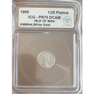 ISLE OF MAN Gold 1/25 PLATINA