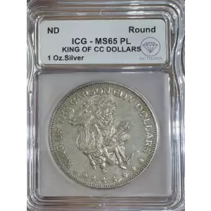 King of Carson City Dollars 1 oz Round