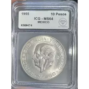 MEXICO Silver 10 PESOS