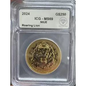 Niue Gold Roaring Lion Coin