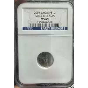 Platinum Bullion-Platinum Eagles--$10 Platinum Eagle 1/10 oz -Platinum- 10 Dollar