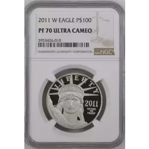 Platinum Bullion-Platinum Eagles--$100 Platinum Eagle 1 oz -Platinum- 100 Dollar (2)